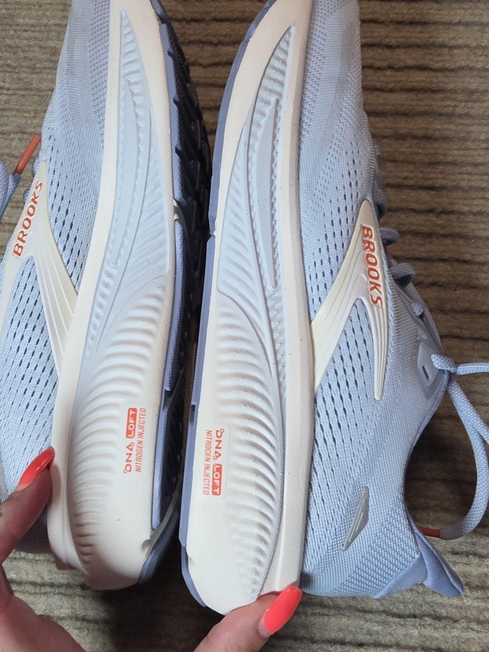 Brooks Women's Ghost 18 Running Shoes 9 Nantucket/Tigerlily/Coconut 1304821B473 - Picture 4 of 6